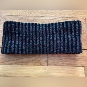 lululemon athletica Striped Merino Wool Blend Knit Headband - Black and Purple